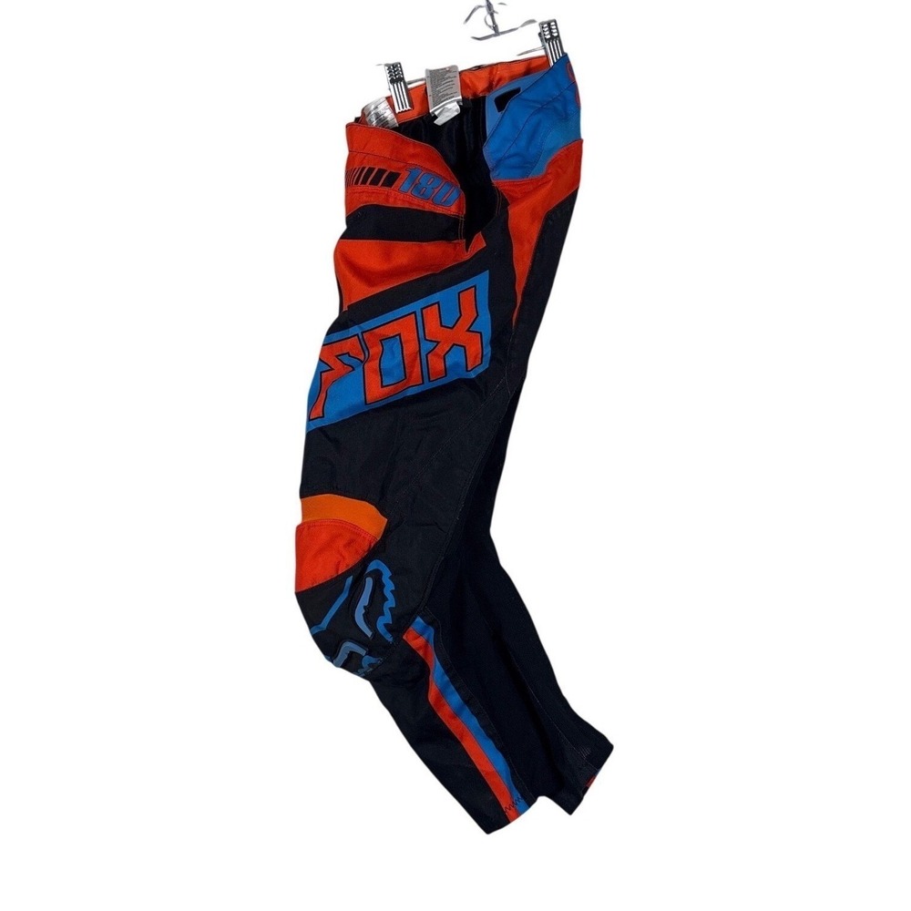Fox Racing 180 Motocross Pants Orange Black Blue Style 17863 Mens Size 28